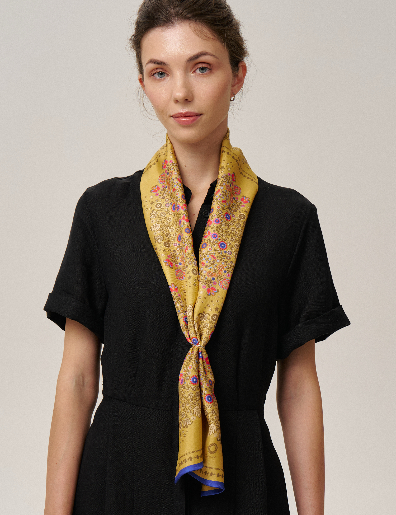 Картинка Шовковий шарф «Слобожанщина. Золоті жнива» 